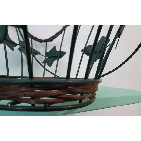 Ivy Metal and Twig Open Handled Basket, Callaway Style Basket - Picture 9 of 9